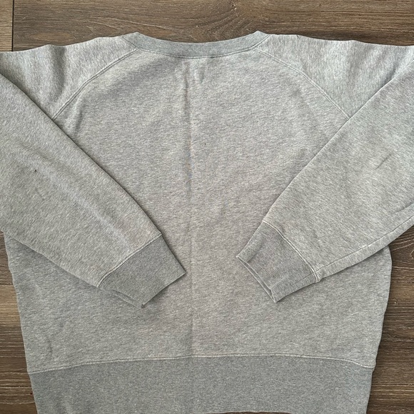 Allsaints Womens sz L Deecie Mix Raglan Sweatshirt in Gray - Picture 6 of 6